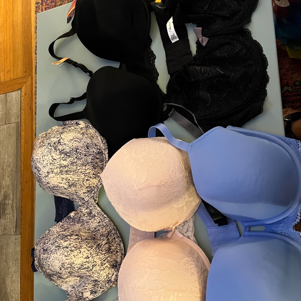 Lot of Women's Bras - Black, Pink, Print, Blue
